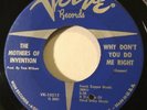 PSYCH The Mothers of Invention WHY DON'T YOU DO ME RIGHT Verve 45 rare Zappa