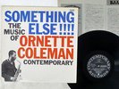 ORNETTE COLEMAN SOMETHING ELSE THE MUSIC OF CONTEMPORARY LAX-3024 Japan VINYL LP
