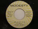 VG Elaine Moore Life Is For Living 45 RARE 197? MODESTY FIRST PRESS  Roots Dub