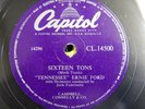78 rpm TENNESSEE ERNIE FORD don`t have to be a baby to cry / sixteen tons