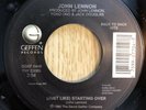 JOHN LENNON RARE JUST LIKE STARTING OVER 45 REISSUE NEAR MINT. OSS