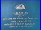 Fritz Kreisler Brahms Violin Concerto Op.77  HMV DB-1120-4 UK 12'' 5 X 78rpm