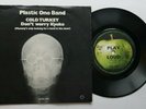 JOHN LENNON / PLASTIC ONO BAND 45 P/S ' COLD TURKEY ' EX