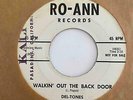 Doo Wop R&B 45 DEL-TONES Best Wishes/Walkin' Out The Back Door Ro-Ann RARE L.A.