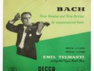 EMIL TELMANYI J.S.Bach violin sonata & partita n°1 UK 1954 Decca LXT 2951 FD LP