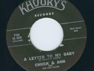 LA Swamp R&B / Soul - Chuck Martin & Ann KHOURY'S 730 A letter to my baby ? 1961