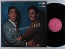 SAMMY DAVIS JR. & CARMEN MCRAE Boy Meets Girls DECCA LP mono promo  