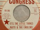 PATTI & THE EMBLEMS It’s The Little Things NORTHERN SOUL 1966 NM PROMO Congress