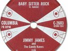 1958 JIMMY JAMES Canadian Rock’n Roll 78 RPM Record. Baby Sitter Rock