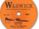 Super Rare1959 JOHNNY & Hurricanes Rock’n Roll 78 RPM Record. Crossfire/ Lazy