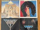 ROCK 4 vinyl LP lot- Iron Maiden POWERSLAVE - Billy Squier - Triumph - Van Halen