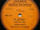 Lavern Baker - Game of Love / Jim Dandy.  2x1 sided London Demo. HLC 9987.