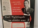 EARL NIGHTINGALE GIVES YOU THE STRANGEST SECRET   1958 MOTIVATIONAL LP   VG