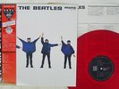 BEATLES HELP EMI/ODEON EAS-70134 Japan OBI CLEAR RED VINYL MONO VINYL LP