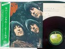 BEATLES RUBBER SOUL APPLE AP-8156 Japan OBI RED VINYL FLIPBACK COVER VINYL LP