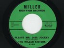 '63 R&B Girl Grp Doo-Wop MILLER SISTERS Please Mr. Disc Jockey MILLER M- HEAR