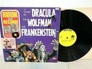 A Story of DRACULA The WOLFMAN and FRANKENSTEIN, Peter Pan Book and LP Record