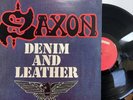 Saxon ‎– Denim And Leather LP 1981 Carrere ‎– ARZ 37685 EX/EX