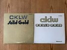 CKLW Solid Gold & Volume 2 vinyl LP lot- Alice Cooper - Bob Seger - Funkadelic