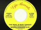 Funk Boogie/Modern Soul 45 - Morris Edwards - The Devil Is Busy - Dija VG++ mp3
