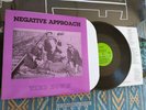 NEGATIVE APPROACH Tied Down LP purple cover green labels black flag necros doa