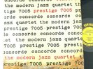 MODERN JAZZ QUARTET - CONCORDE -PRESTIGE 7005 - MONO 50TH NY - VAN GELDER- FIRST