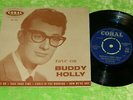BUDDY HOLLY & THE CRICKETS : Rave on EP - 1960's UK round centre 7