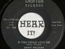 Private MI 50s Hillbilly Bop 45 JIMMY WILLIAMS on DRIFTER Johnny Powers MP3 rare