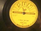 78 : SUN  241 ORIG-JOHNNY CASH- I WALK THE LINE / GET RHYTHM