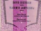 LP Franck / Szymanowski (Oistrakh) Sonata In A Major / Sonata In D Minor Op. 9