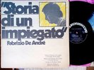 FABRIZIO DE ANDRÉ STORIA DI UN IMPIEGATO LP PRIMA STAMPA GTF VG/GM VEDI ANNUNCIO