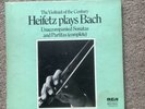 JASCHA HEIFETZ PLAYS BACH 1958 RCA BOX SET 3 x LPs EXCELLENT SHINY VINYL + BOOK