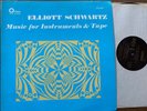 ORS 80384 Elliott Schwartz Music For Instruments and Tape