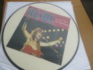 AC/DC bootleg vinyl picture disc containing some live tracks