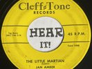 Hot Outer Space Girl Rocker 45 JAN AMBER My Little Martian CLEFF-TONE rockabilly