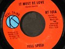 FULL SPEED: it must be love / put 'em on the right track REAL THING 7