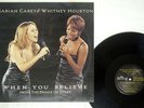 MARIAH CAREY & WHITNEY HOUSTON WHEN YOU BELIEVE COLUMBIA 6665206 EU VINYL 12