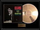 ELVIS PRESLEY BACK IN MEMPHIS GOLD METALIZED RECORD RARE LP ALBUM