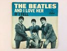 Beatles AND I LOVE HER  1964 Capitol East Coast straight cut Sleeve only VG+