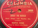 Memphis Minnie blues 78 Columbia 38099 SHOUT THE BOOGIE-THREE TIMES SEVEN BLUES