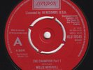 WILLIE MITCHELL The Champion RARE UK demo 45 promo NORTHERN SOUL mod dancer HEAR