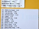 BBC Transcription Disc - In Concert - 291 featuring The Psychedelic Furs 1982