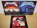 3 OG Vtg. Metallica LP Vinyls Ride The Lightning, Kill Em All, Master of Puppets