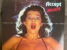 Accept breaker LP rare heavy metal vinyl record rock oop