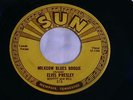 Original Elvis 45 Rpm Sun Record 215 Milkcow Blues Pushmarks
