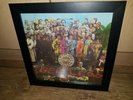 Beatles sgt peppers lonely hearts club band vinyl 1967 Framed picture disc nice
