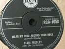 WEAR MY RING AROUND YOUR NECK ELVIS PRESLEY 78 RPM RECORD 1958 RCA 1058 VG+