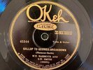 Okeh 45344 Narmour & Smith GALLOP TO GEORGIA BREAKDOWN 78rpm 1929 E+/EE+ Country
