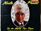 Korla Pandit Music of Hollywood Pipe Organ Exotica EX+ LP BLUE VINYL Inner Slv