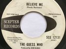 GUESS WHO Believe Me/Baby Feelin GARAGE DJ 45 Scepter *hear*